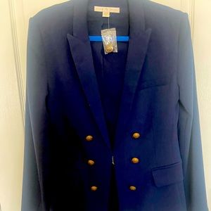 Boston Proper double breast navy blazer